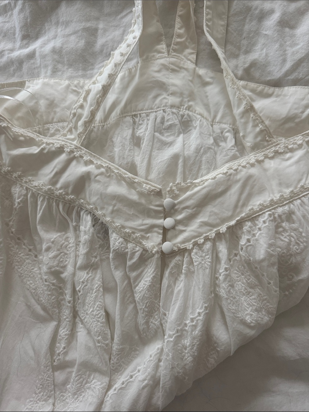 En Saison White Halter Eyelet Dress - Picture 4 of 4